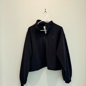 lululemon athletica Black Cropped Turtleneck Sweater